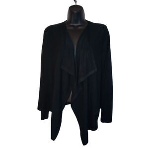 Company, Ellen Tracy, Women's Size Small Black Open Front Cardigan